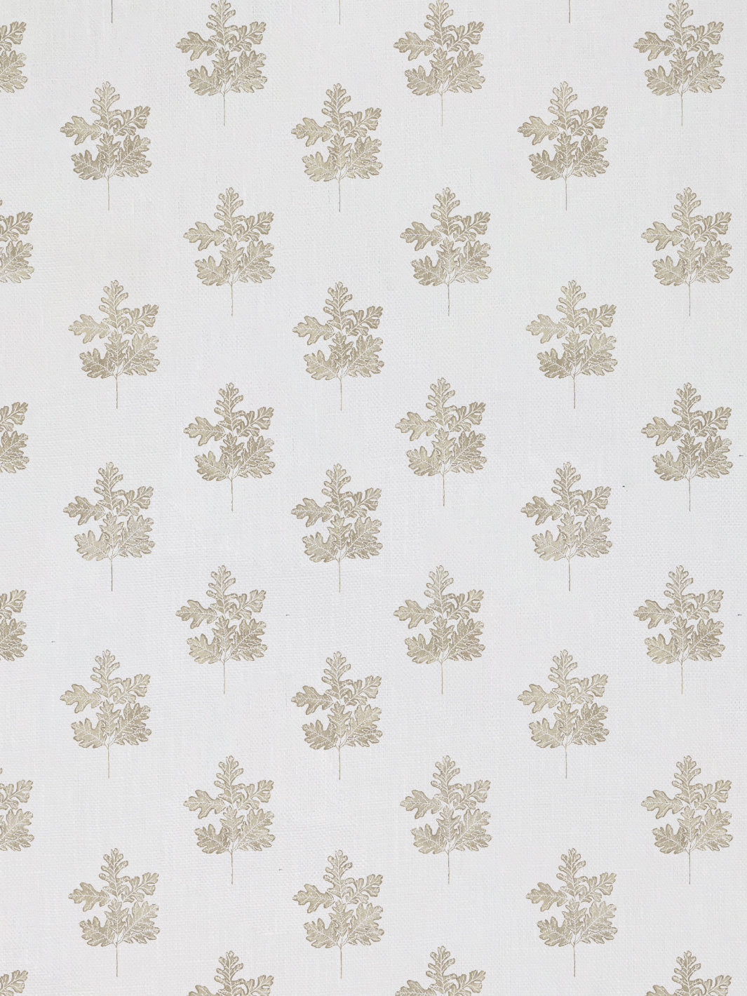 valley oak leaf linen fabric by nathan turner neutral
