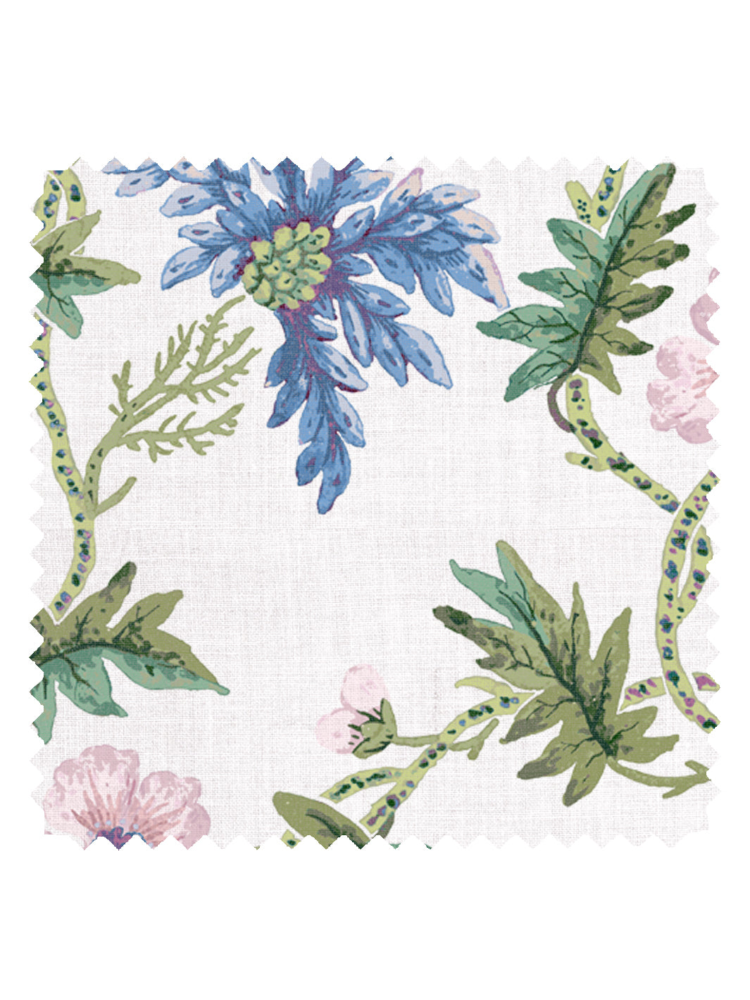 lavender flower fabric Vendela' Linen Fabric by the Yard by Sarah Jessica Parker