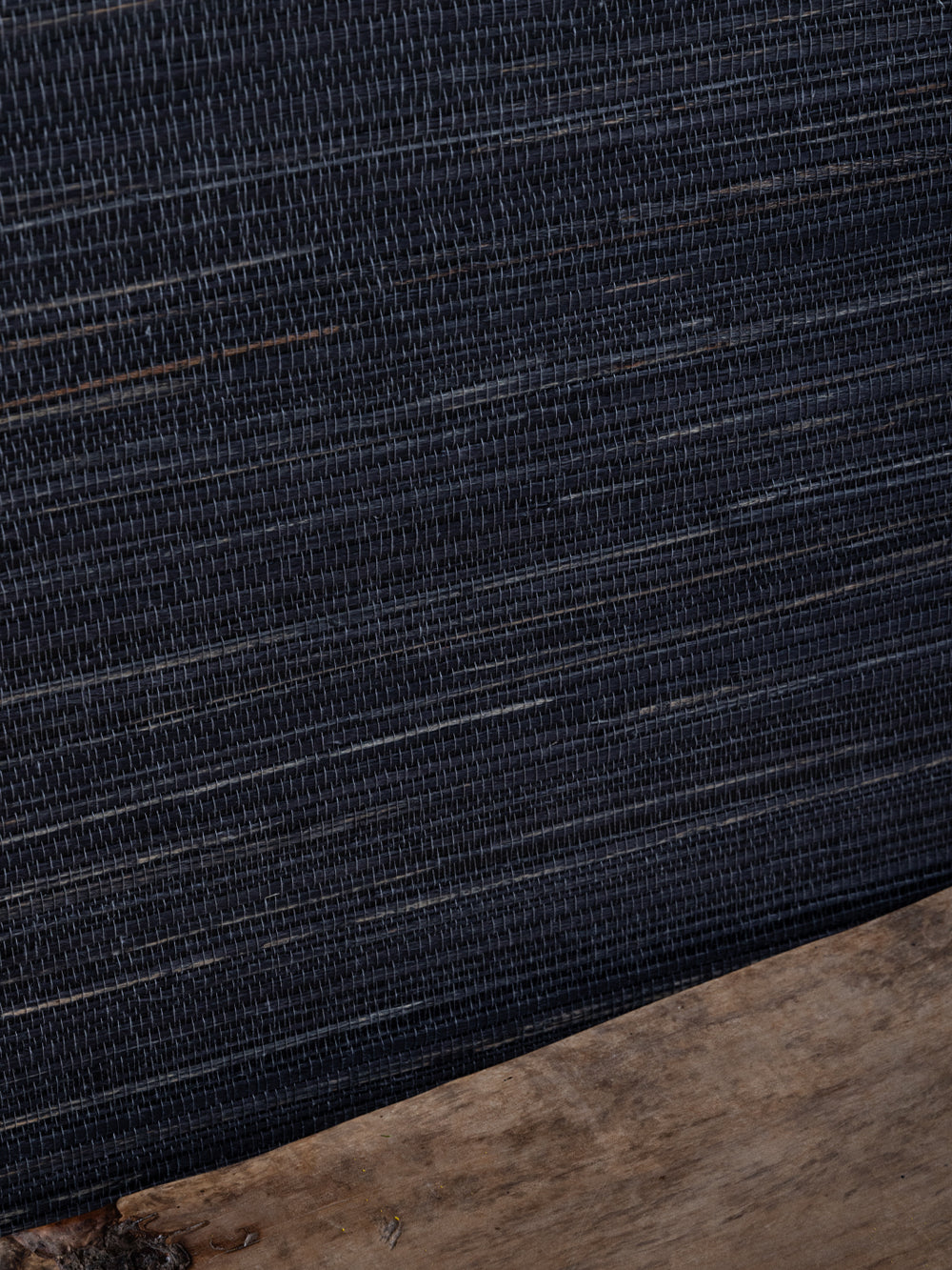 woven two tone grasscloth wallpaper in tar