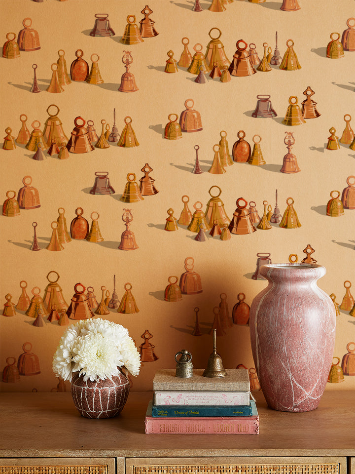 all the bells kraft wallpaper by sarah jessica parker natural