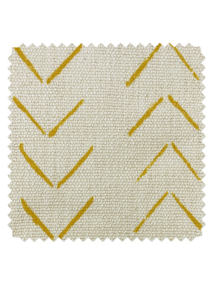 'Fabric by the Yard - Arrows - Gold on California Cotton