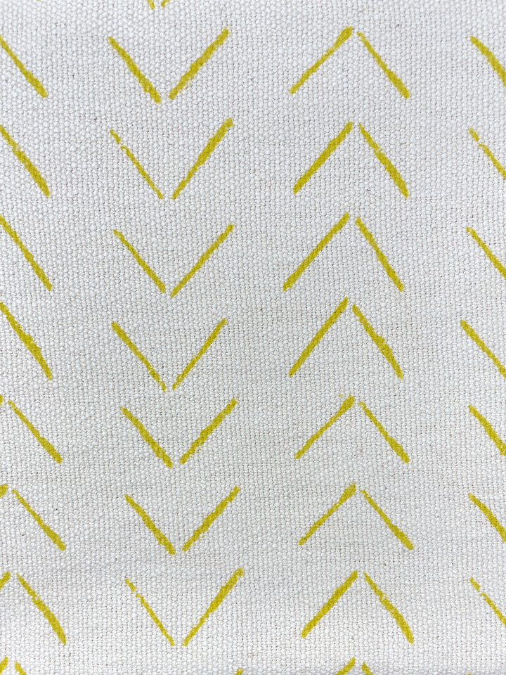 fabric by the yard arrows yellow on california cotton