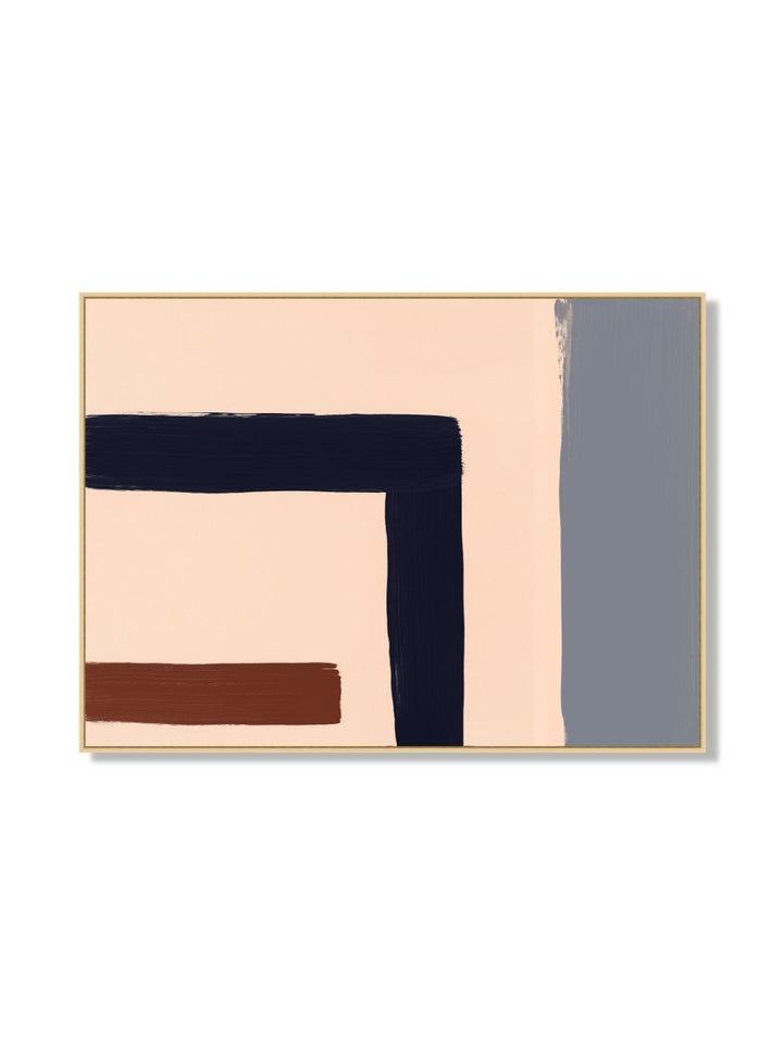 'Neutral Turning 1' by Nathan Turner Framed Art