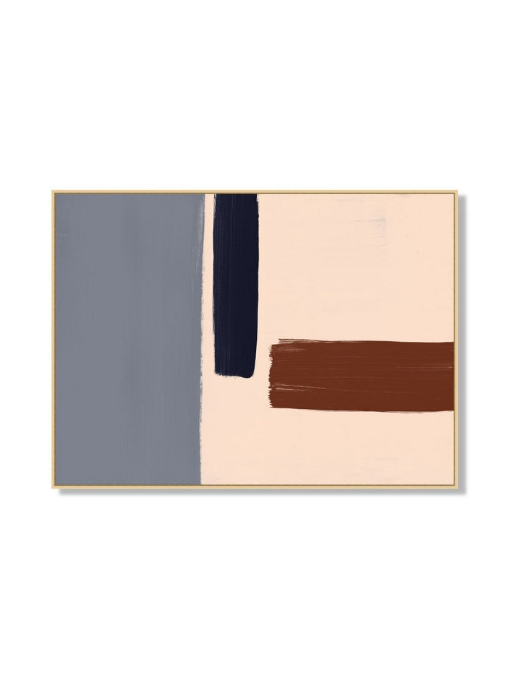 'Neutral Turning 2' by Nathan Turner Framed Art