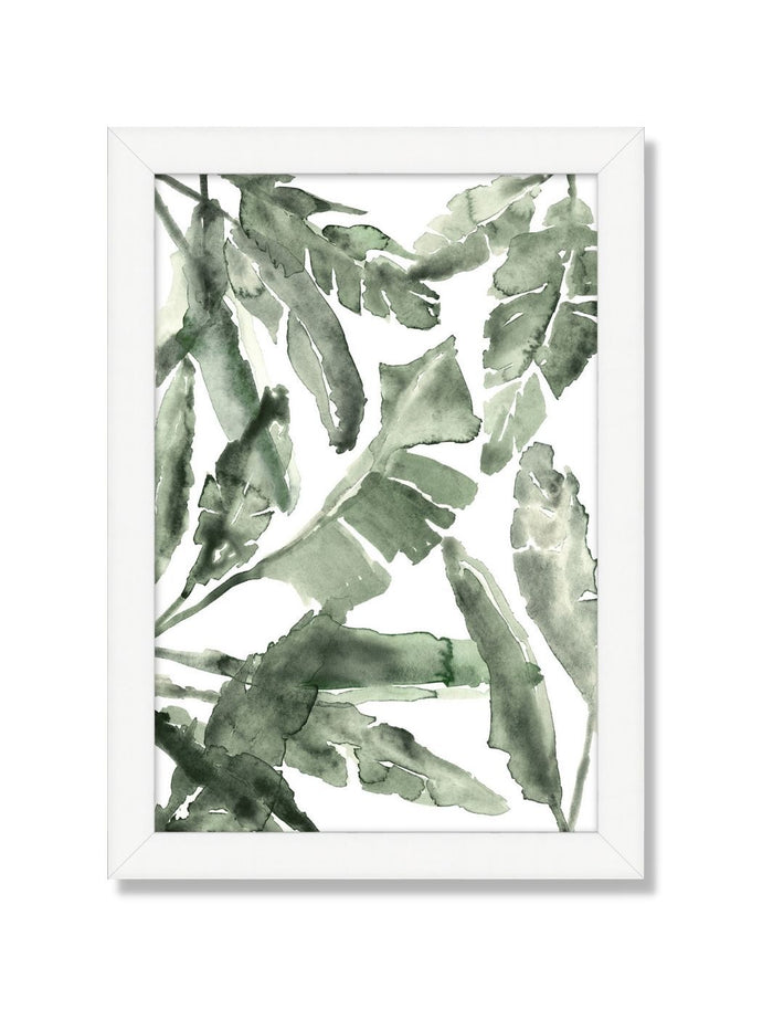 'Watercolor Fronds' Framed Art