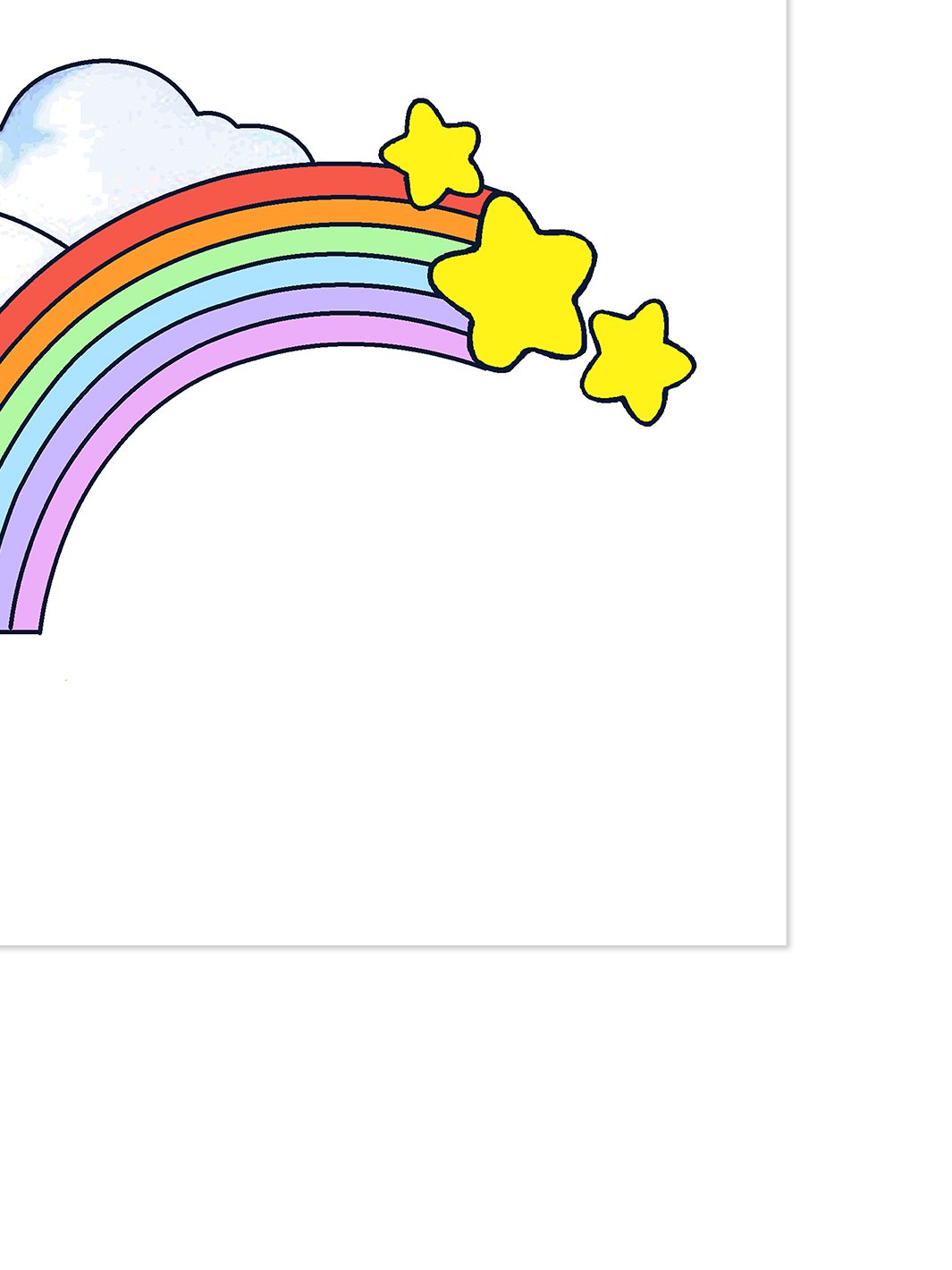 barbie rainbow on acrylic