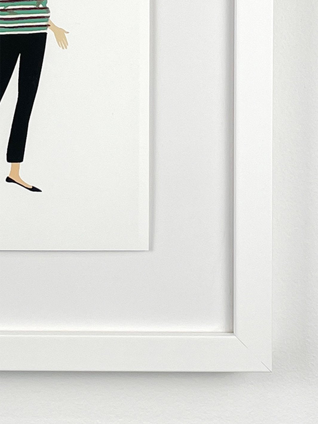 'Barbie™ Vintage Striped Sweater Framed Art