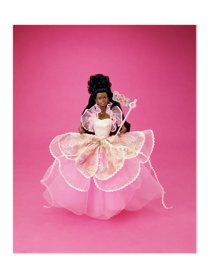 barbie costume ball on acrylic