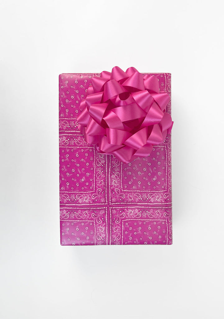 Barbie™ Bandana Check Gift Wrap - Barbie™ Pink