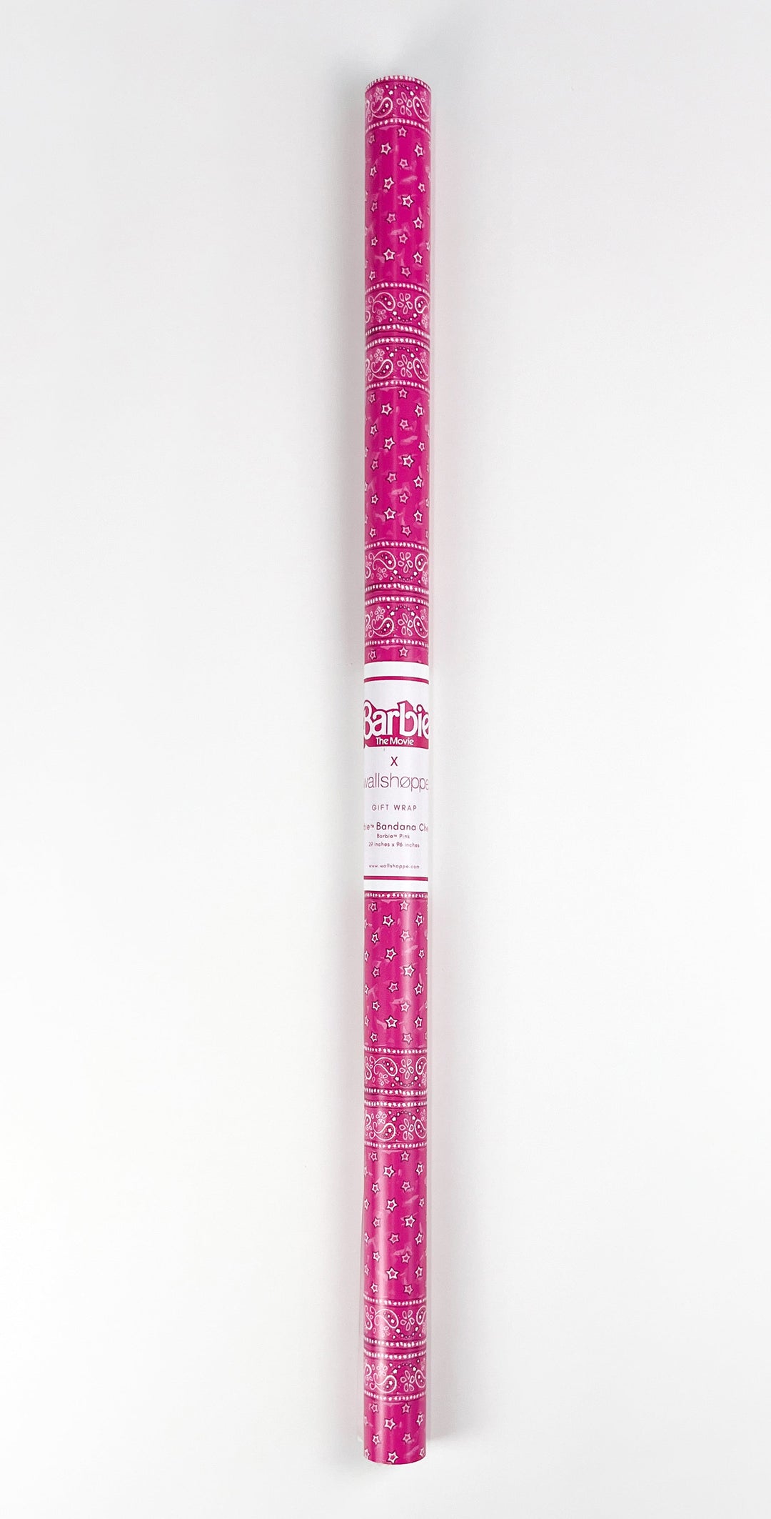 Barbie™ Bandana Check Gift Wrap - Barbie™ Pink