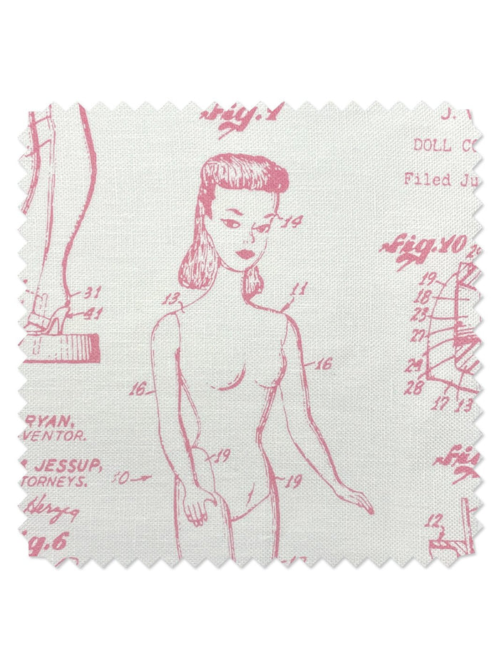 'Barbie™ Blueprint' Fabric by Barbie™ - Ballet Slipper