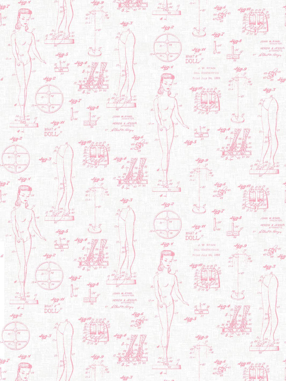 fabric by the yard barbie blueprint ballet slipper