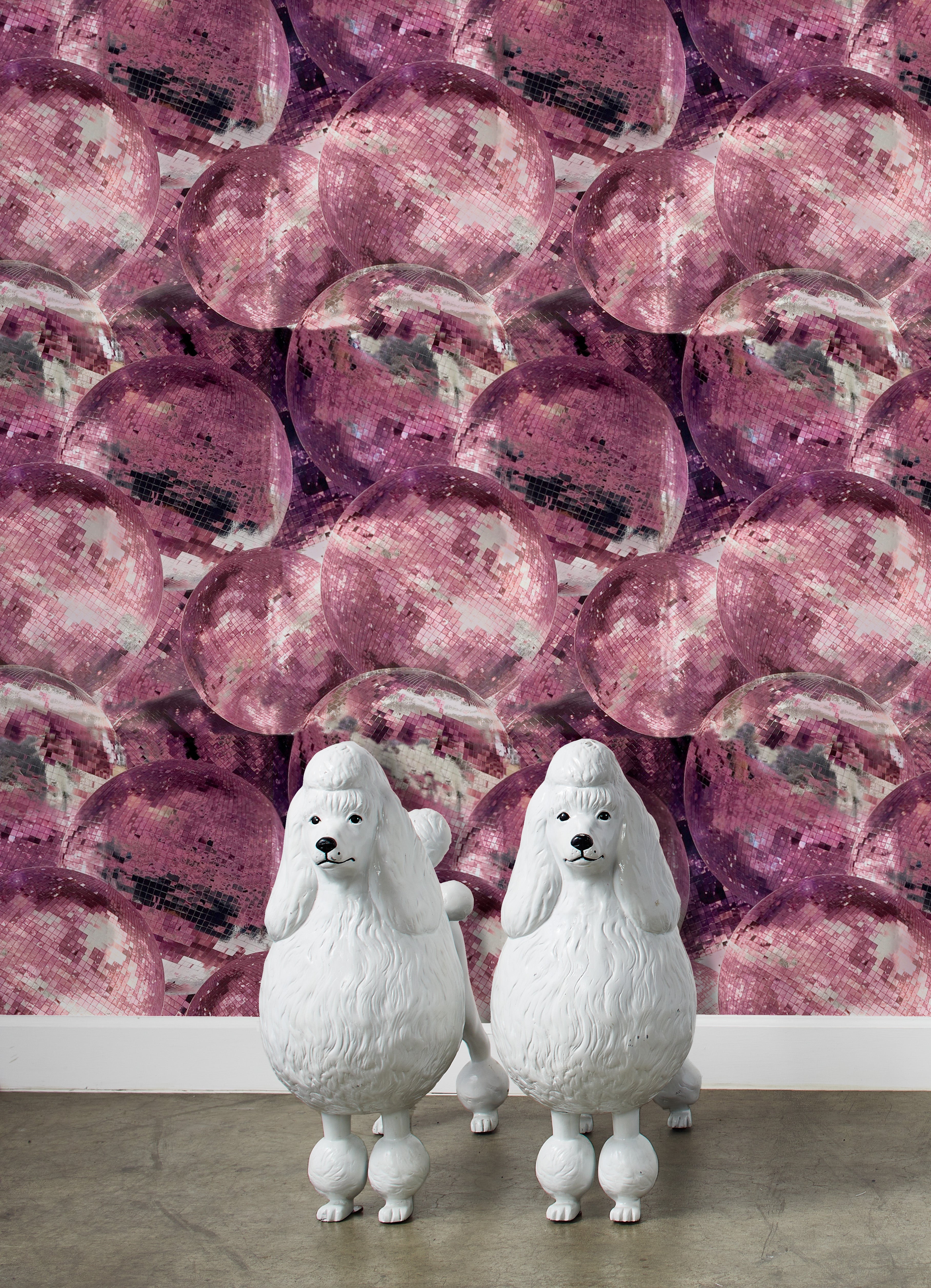 Pink and deals silver wallpaper