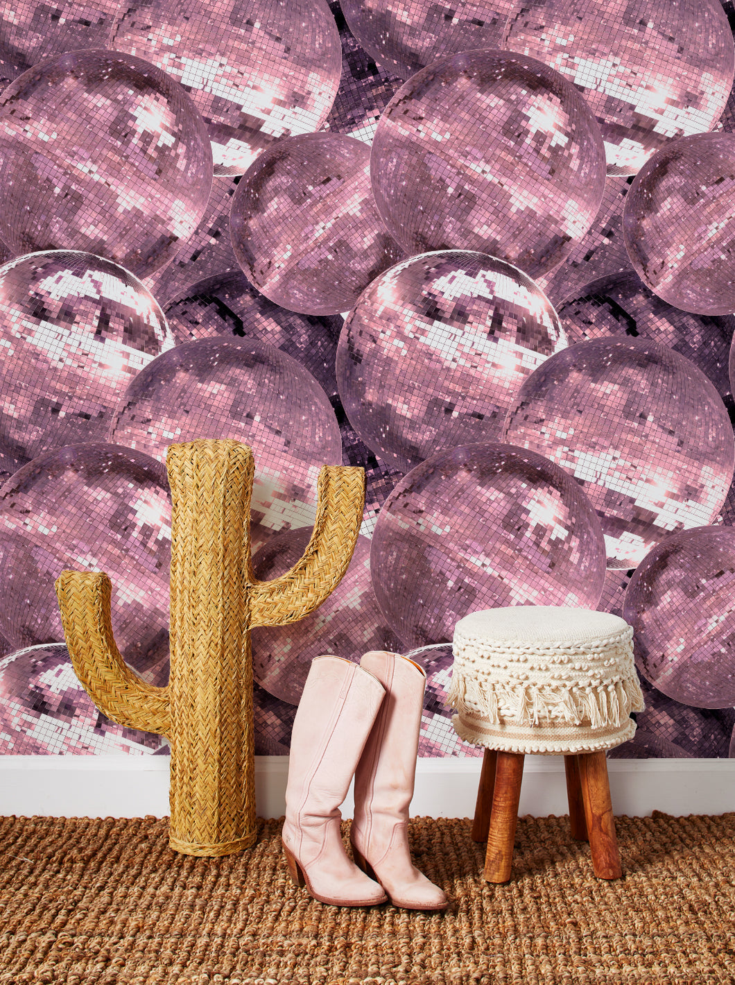 Barbie Disco Ball Wallpaper by Barbie Pink