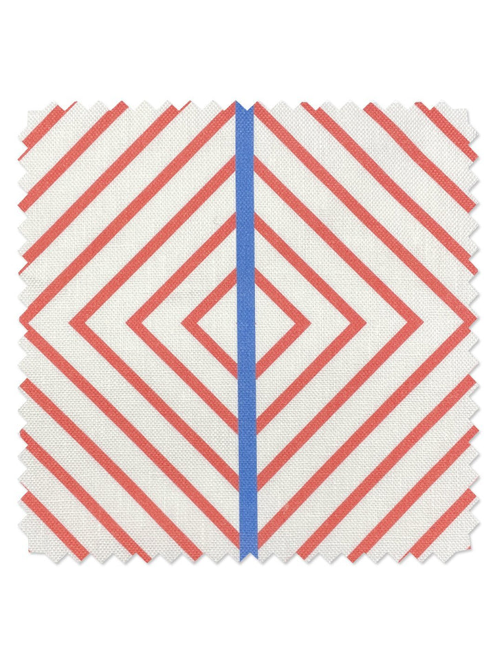 fabric by the yard barbie dreamhouse diamond watermelon blue