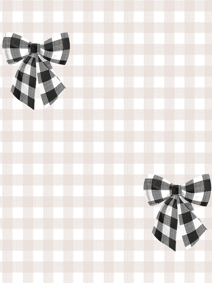 barbie-gingham-bow-wallpaper-by-barbie-black-on-oyster