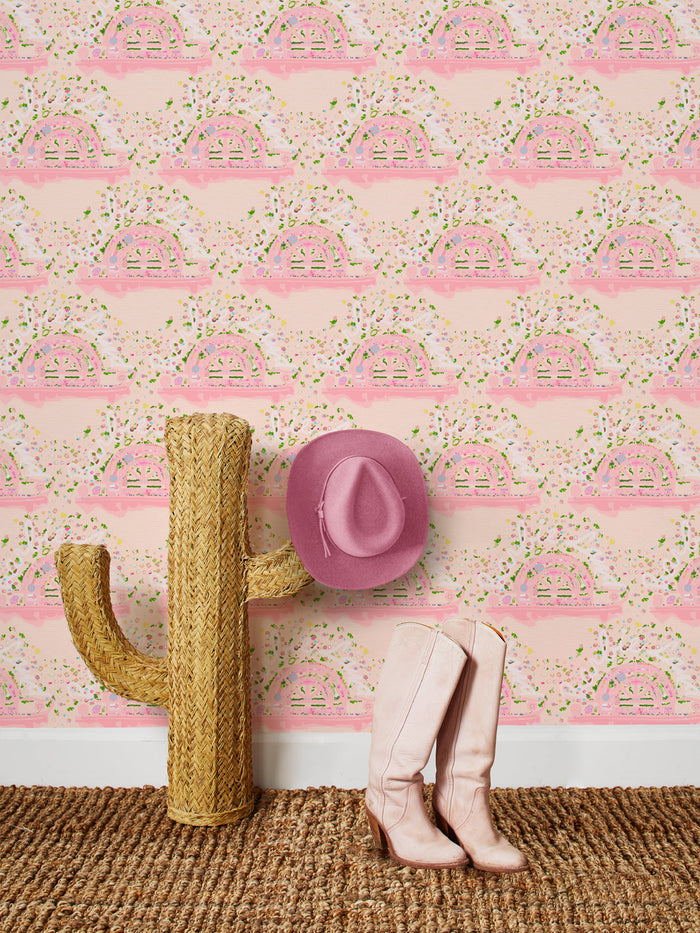 'Barbie™ Land Aerial Map' Wallpaper by Barbie™ - Peach