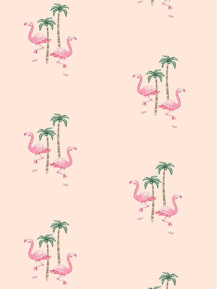 barbie-land-flamingo-palm-wallpaper-by-barbie-peach