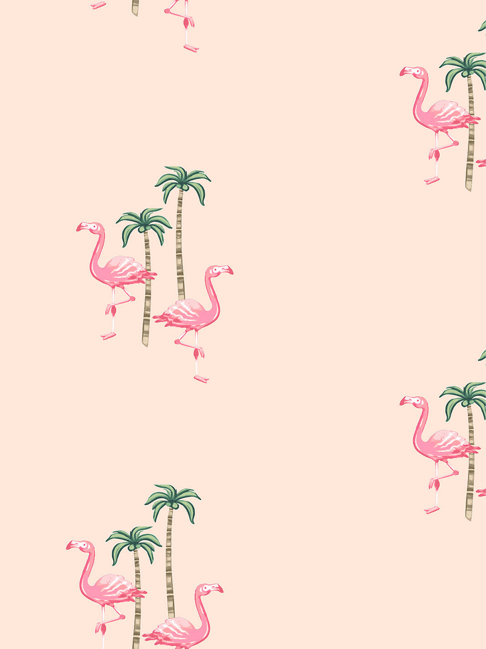 barbie-land-flamingo-palm-wallpaper-by-barbie-peach