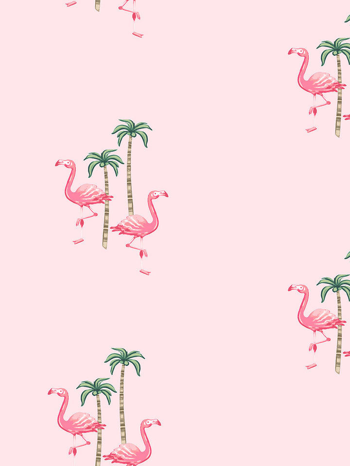 barbie-land-flamingo-palm-wallpaper-by-barbie-piggy-bank