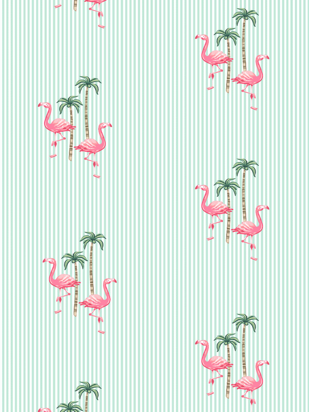 barbie-land-flamingo-pinstripe-wallpaper-by-barbie-mint