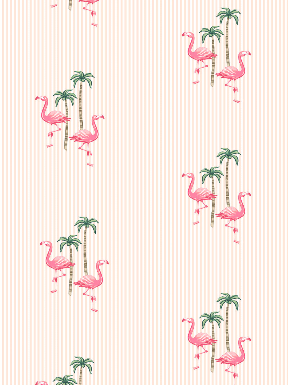 barbie-land-flamingo-pinstripe-wallpaper-by-barbie-peach