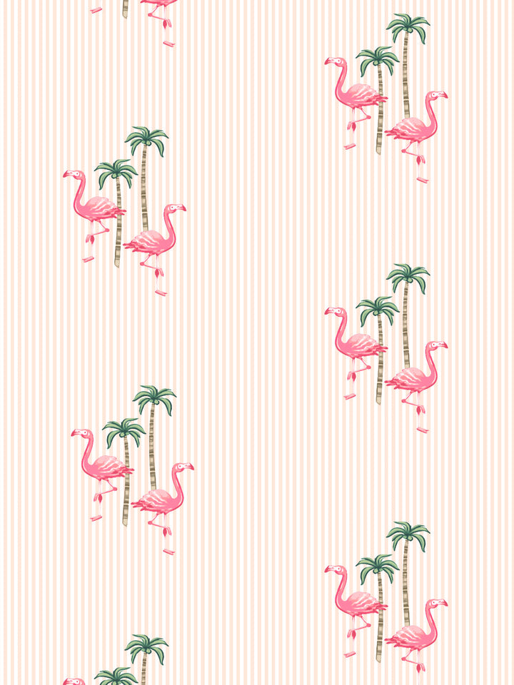 barbie-land-flamingo-pinstripe-wallpaper-by-barbie-peach