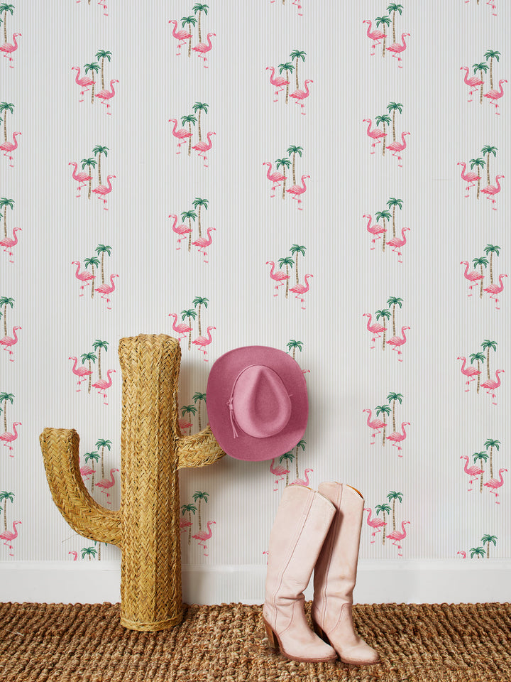 barbie-land-flamingo-pinstripe-wallpaper-by-barbie-sand