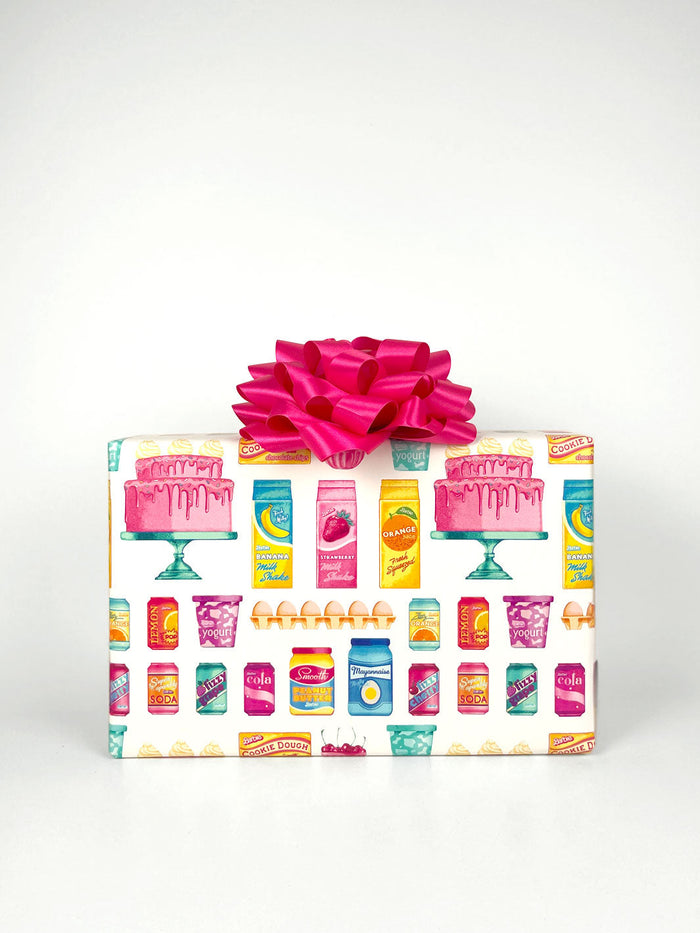 Barbie™ Pantry Toss Gift Wrap - White