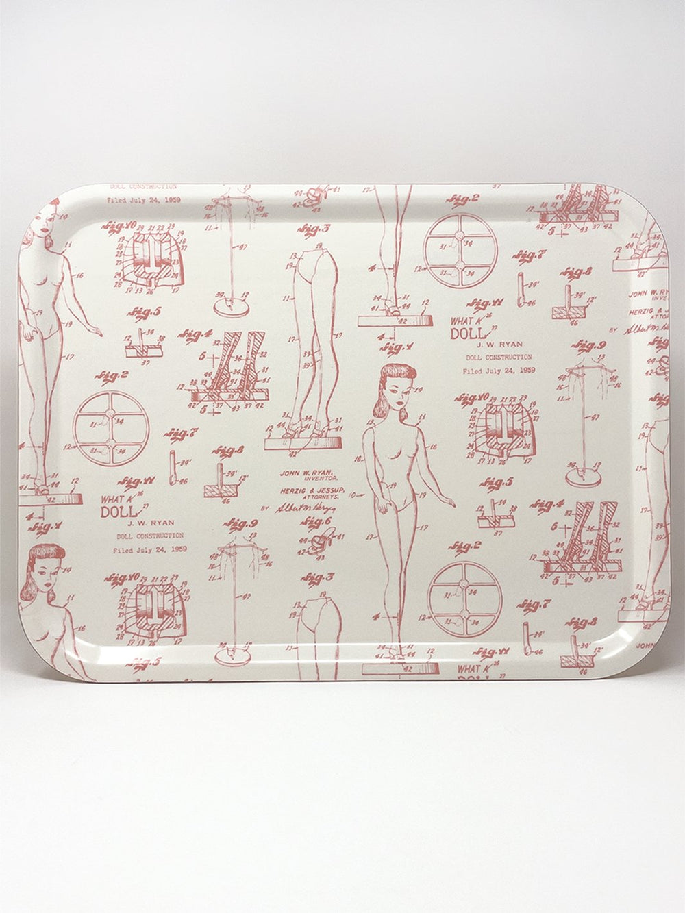 barbie x wallshoppe barbie blueprint tray