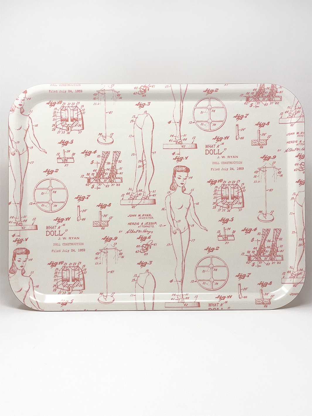 barbie x wallshoppe barbie blueprint tray