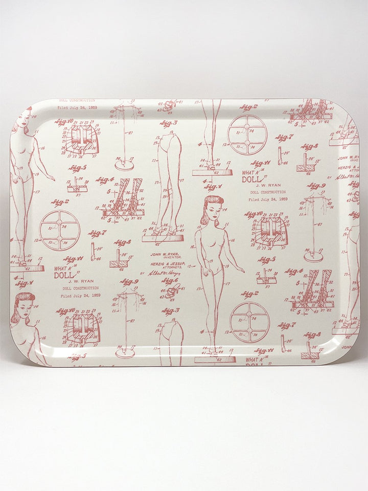 barbie x wallshoppe barbie blueprint tray