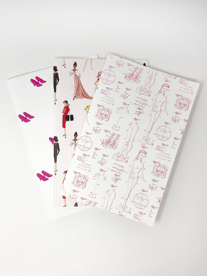 barbie x wallshoppe notebook set