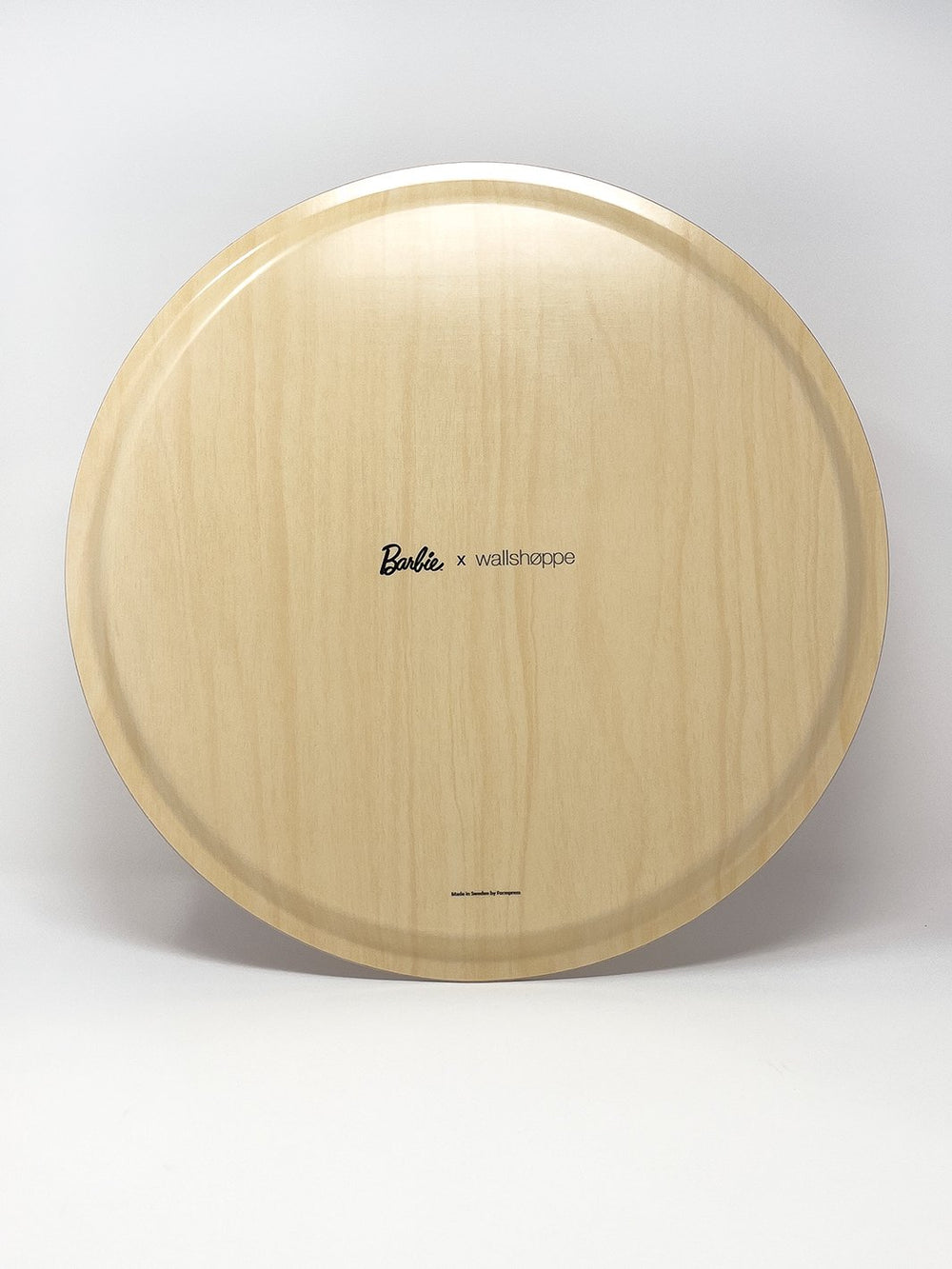 barbie x wallshoppe pink rosette round tray