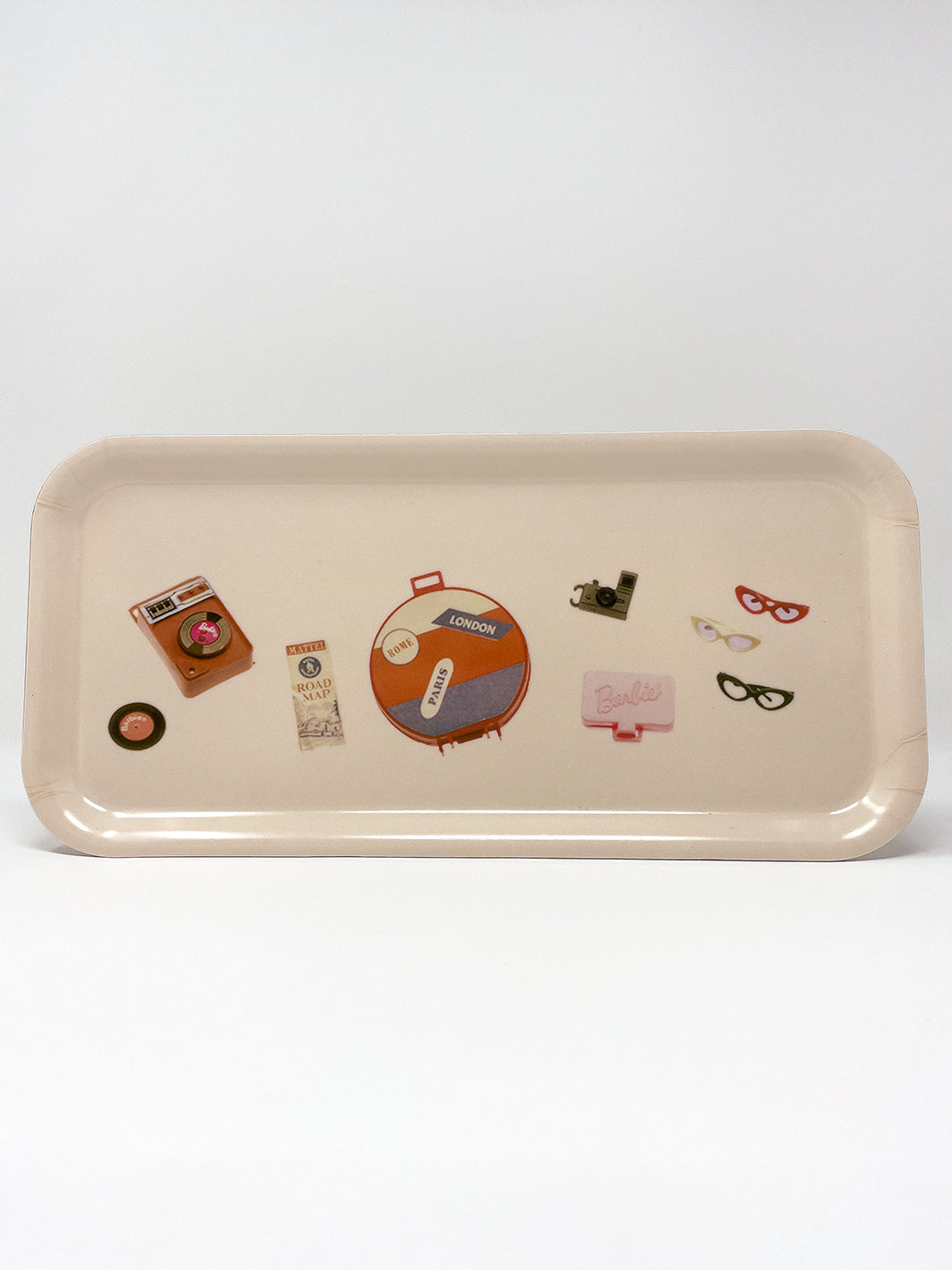 barbie x wallshoppe travel accessories vanity tray