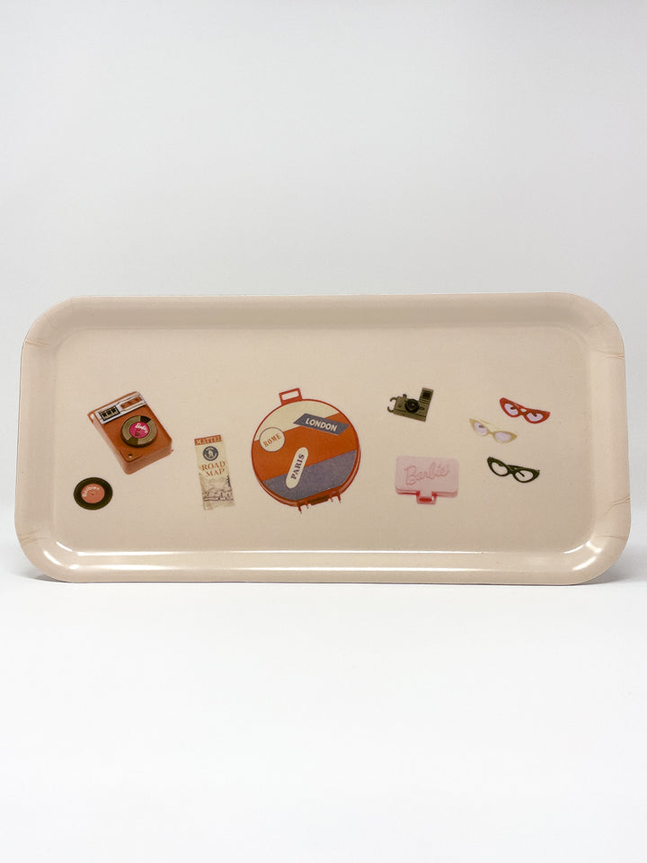 barbie x wallshoppe travel accessories vanity tray
