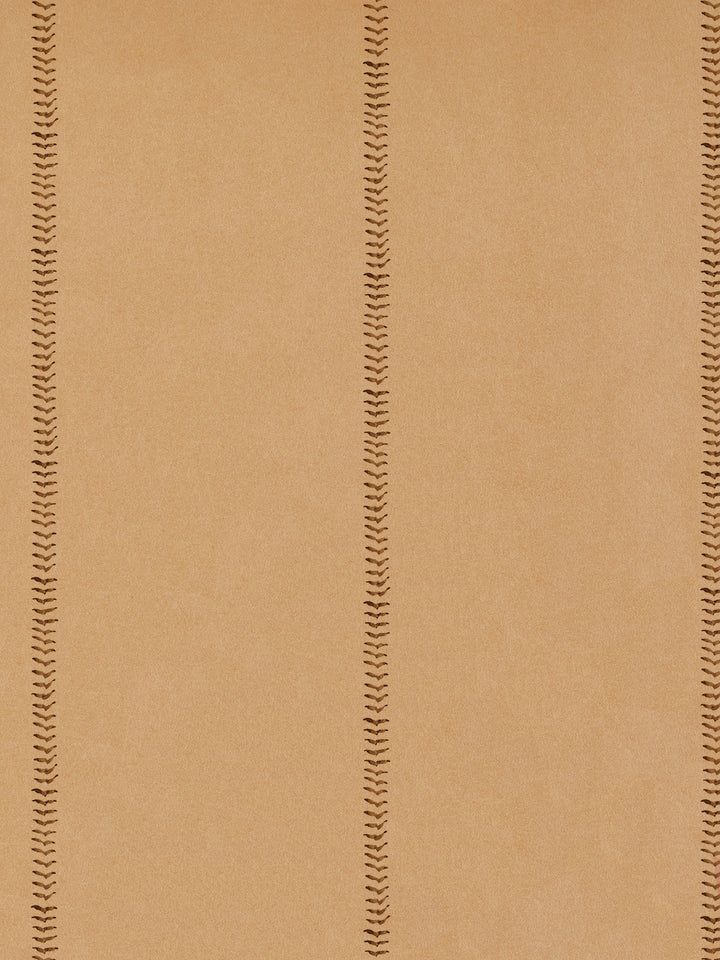 baseball stitch kraft wallpaper by wallshoppe saddle