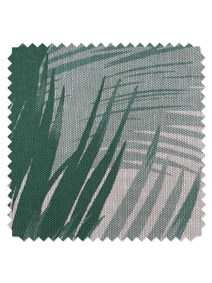 'Belafonte Palm' Flax Linen Fabric by Nathan Turner - Green