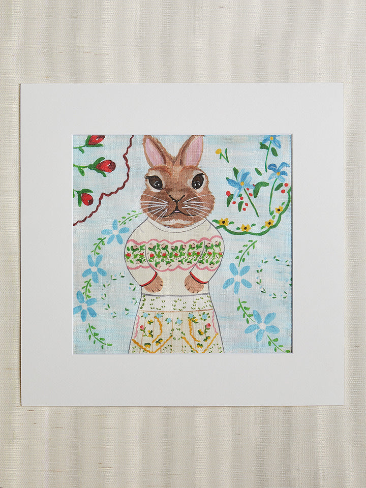 'Bunny Burchington' by Carly Beck Art Print