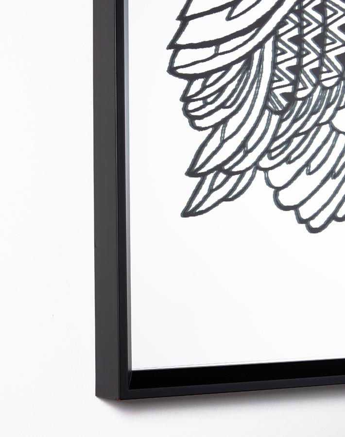 Artshoppe Black Owl Mirror