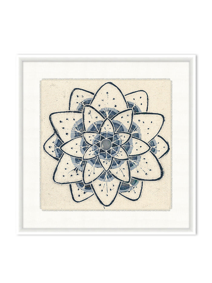 'Blue Talavera Tile Sierra' on Canvas by Nathan Turner Framed Art