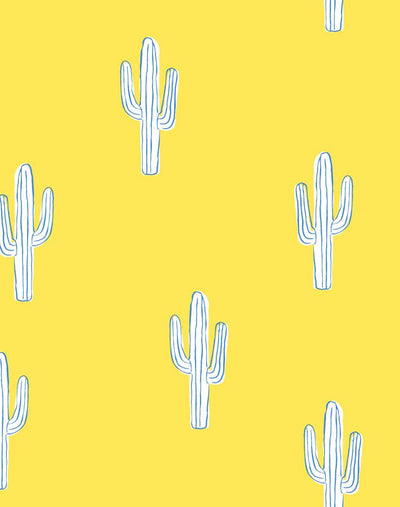 'Cactus' Wallpaper by Tea Collection - Daffodil