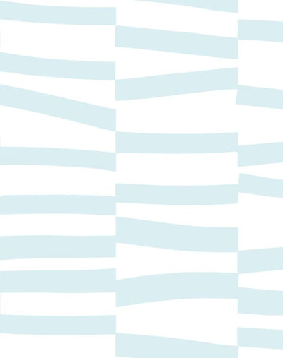 'Canals' Wallpaper by Clare V. - Baby Blue