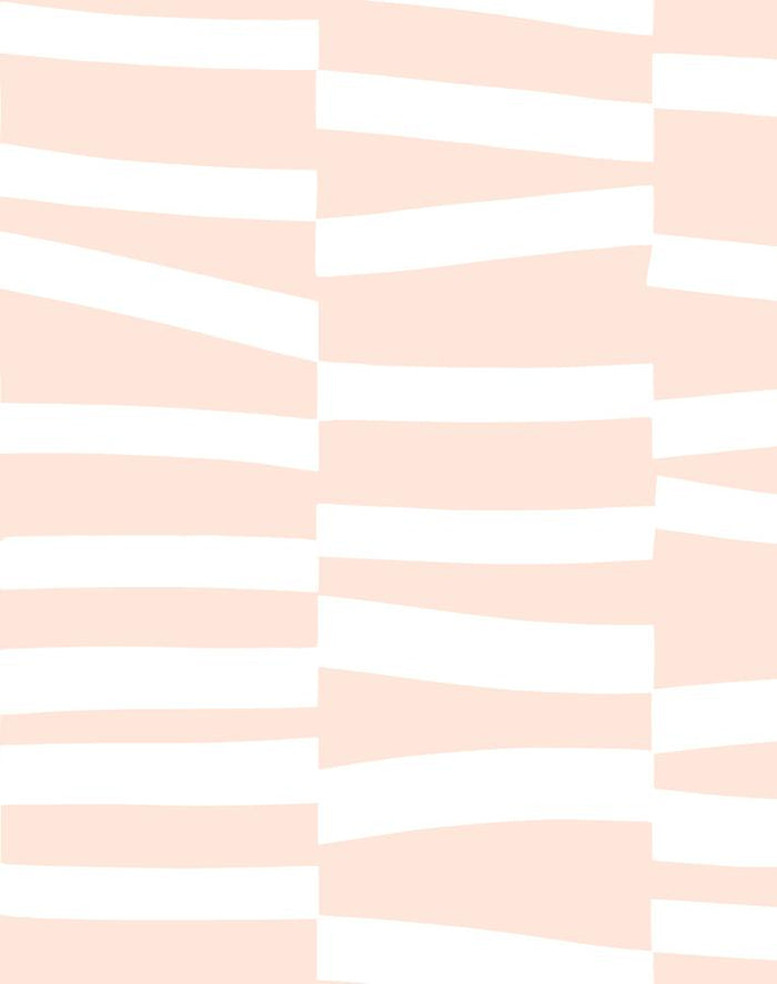 'Canals' Wallpaper by Clare V. - Pink