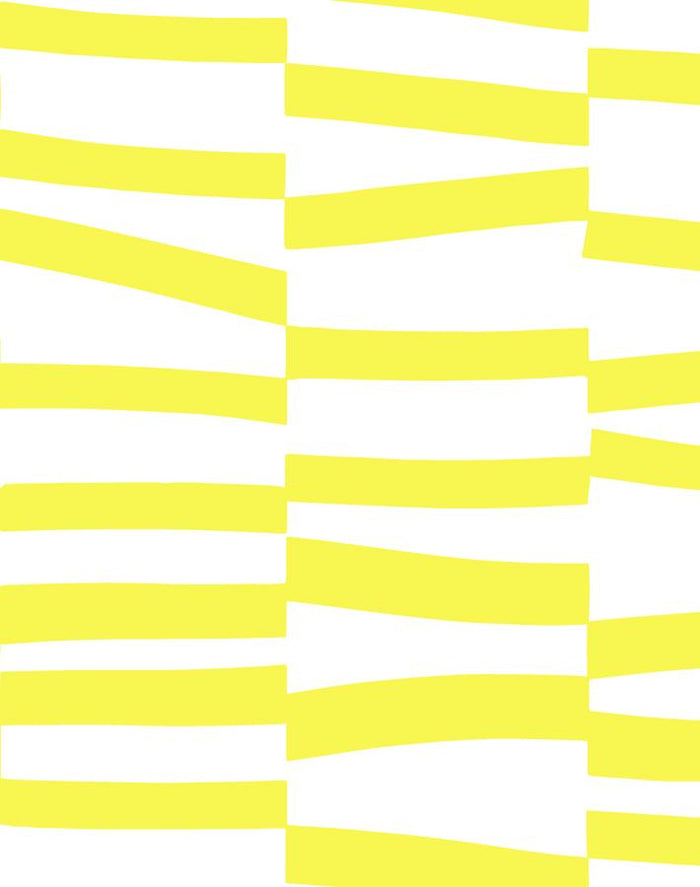 'Canals' Wallpaper by Clare V. - Yellow