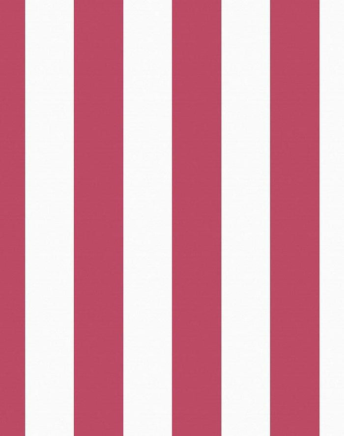Papier peint 'Candy Stripe' par Wallshoppe - Rose