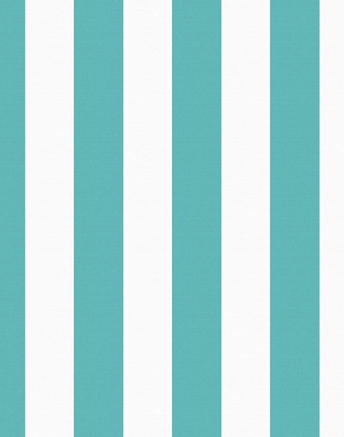 Papier peint 'Candy Stripe' par Wallshoppe - Sarcelle