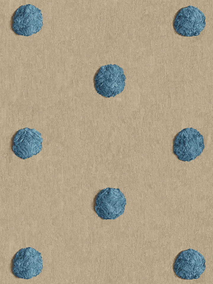 chenille-dots-large-wallpaper-chris-benz-blue-on-taupe