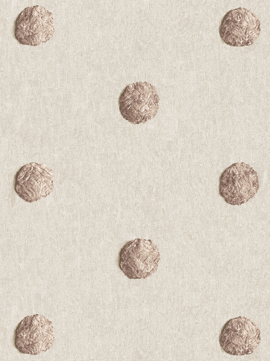 'Chenille Dots Large' Wallpaper by Chris Benz - Latte