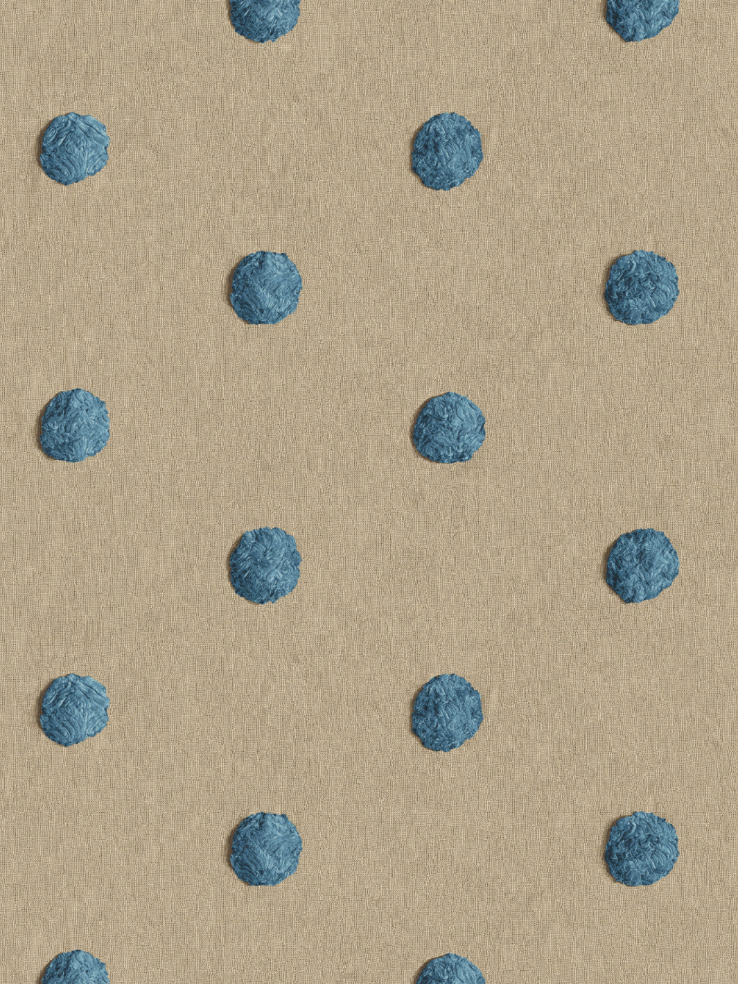 chenille-dots-small-wallpaper-chris-benz-blue-on-taupe